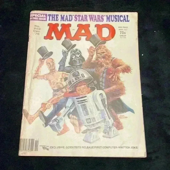 MAD MAGAZINE ISSUE # 203 Dec 1978  The Mad Star Wars Musical - Picture 3 of 8